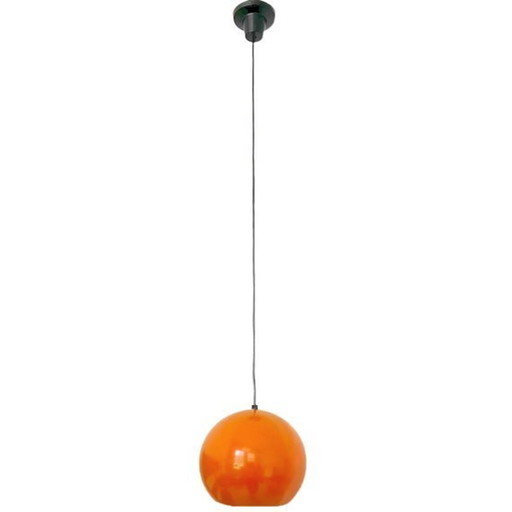 Space age eyeball hanglampje GEPO oranje 1970's