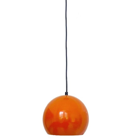 Image 1 of Space age eyeball hanglampje GEPO oranje 1970's