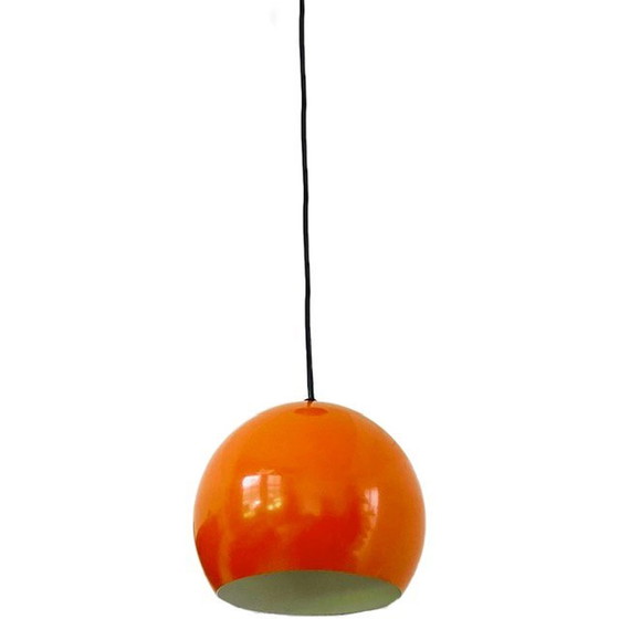 Image 1 of Space age eyeball hanglampje GEPO oranje 1970's