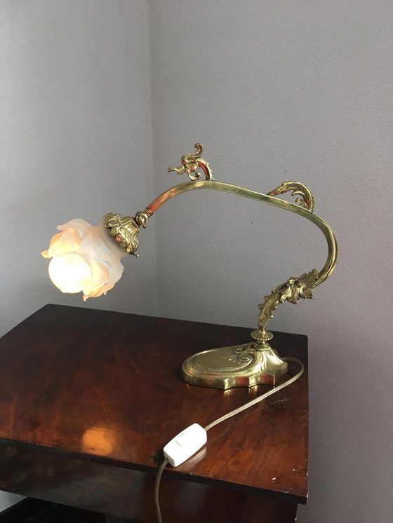 Image 1 of Antieke bureaulamp