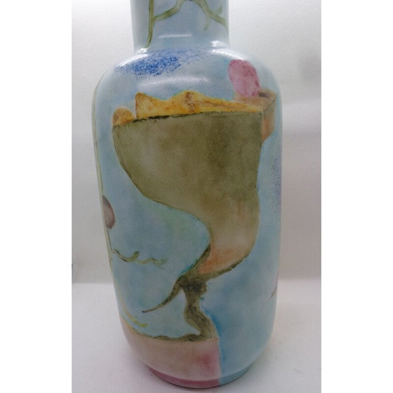 Image 1 of Vintage beschilderde opaline vaas