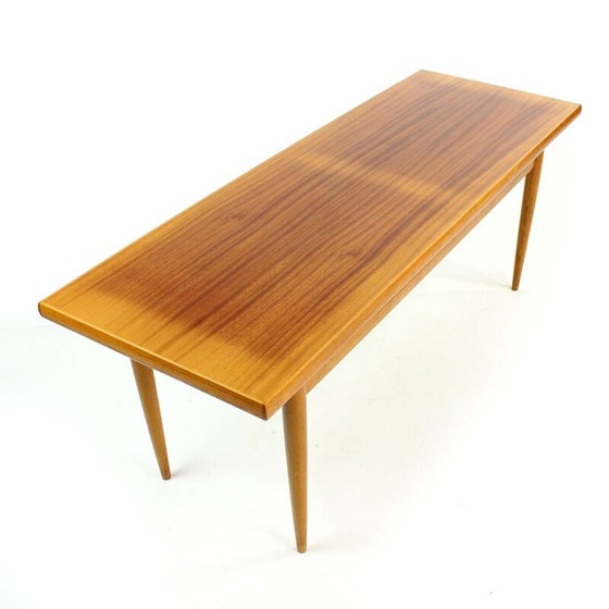 Image 1 of Vintage salontafel in mahonie en teak, Tsjechoslowakije 1970