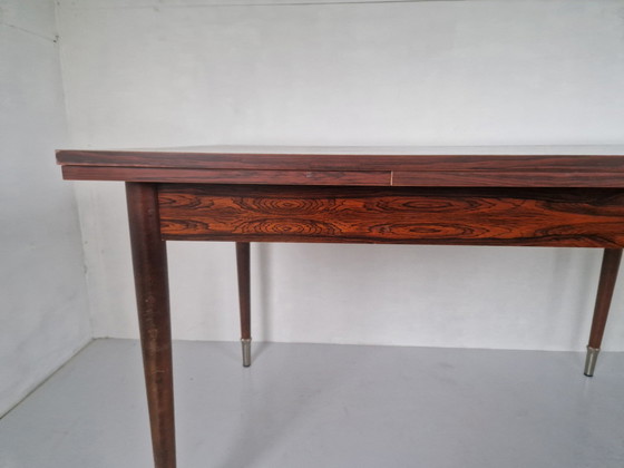 Image 1 of Vintage Uitschuifbare Pallisander Eettafel