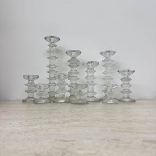 Set van 10 kandelaars door Timo Sarpaneva voor Iittala , 1970S