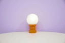 oranje West Germany lamp glazen bol
