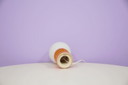 oranje West Germany lamp glazen bol