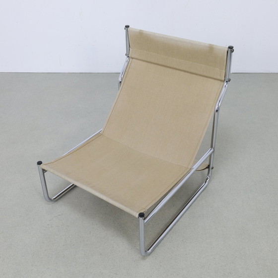 Image 1 of 2X Vintage Fauteuil Buisframe, 1970S Nieuwe Kussens