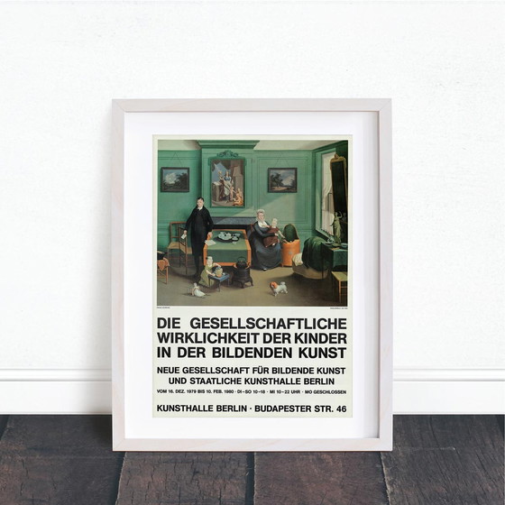 Image 1 of De sociale realiteit van kinderen in de beeldende kunst 1980 poster