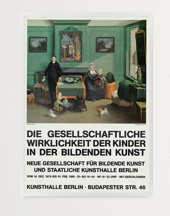 Image 1 of De sociale realiteit van kinderen in de beeldende kunst 1980 poster