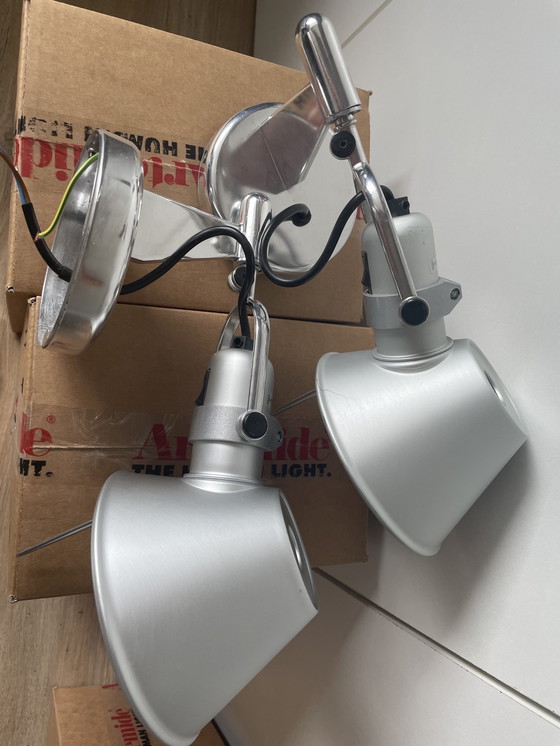 Image 1 of 2x Artemide Tolomeo wandlamp