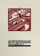 Fre Cohen - Educatieve vooroorlogse poster