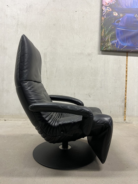 Image 1 of Jori Yoga Relax fauteuil zwart leer