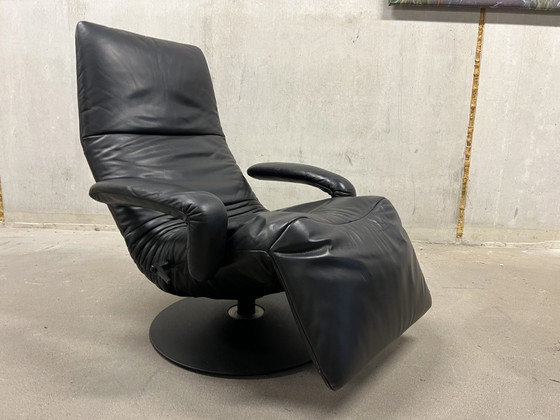 Image 1 of Jori Yoga Relax fauteuil zwart leer