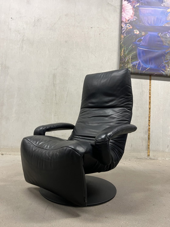 Image 1 of Jori Yoga Relax fauteuil zwart leer