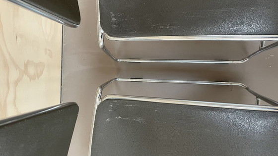 Image 1 of 4x Steelcase Max-Stacker eetkamerstoelen