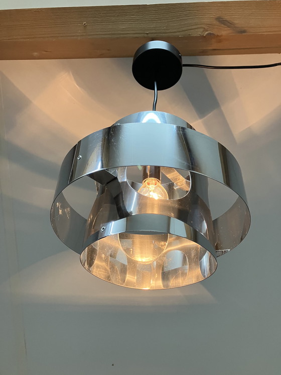 Image 1 of Vintage verstelbare hanglamp chroom