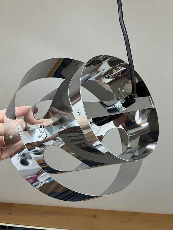Image 1 of Vintage verstelbare hanglamp chroom