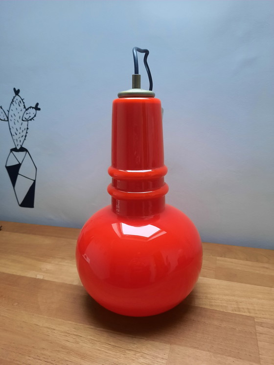 Image 1 of Rode vintage lamp