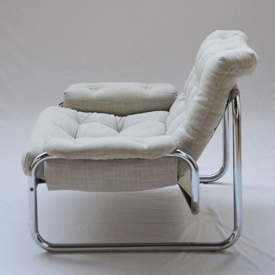 Image 1 of Vintage Design Johan Bertil Buisframe Fauteuil Zweden 1970