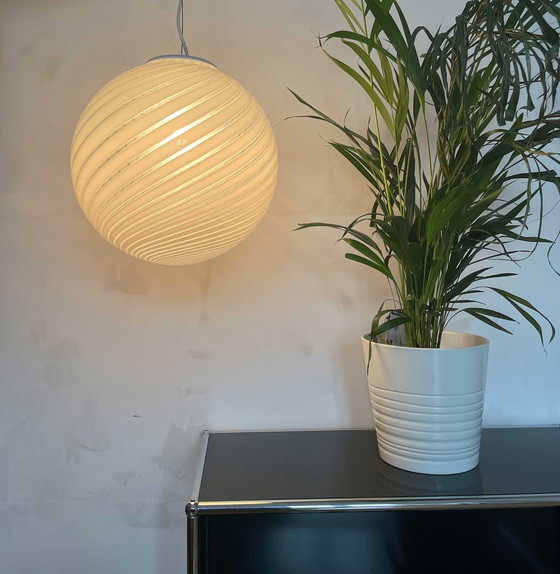 Image 1 of Vintage Globe hanglamp