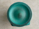 Vintage jaren 70 Nederlandse Cor Unum turquoise keramische vaas