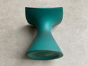 Vintage jaren 70 Nederlandse Cor Unum turquoise keramische vaas