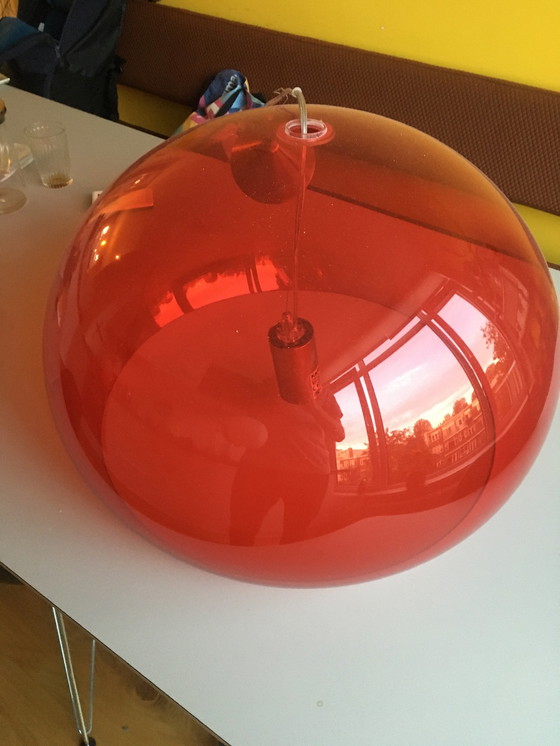 Image 1 of Kartell FL/Y Red lamp