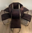 6x modern design eetkamerstoel