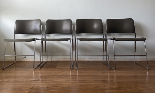 4x David Rowland 40/4 stoelen 