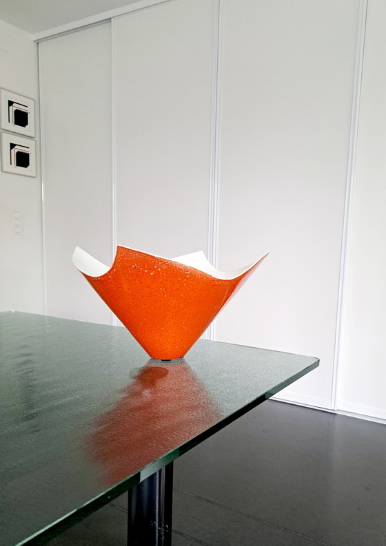 Image 1 of Vintage 'zakdoek' freeform keramiek vaas