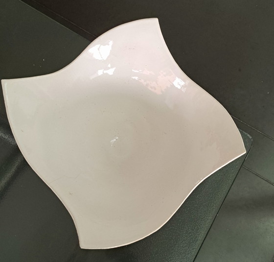 Image 1 of Vintage 'zakdoek' freeform keramiek vaas