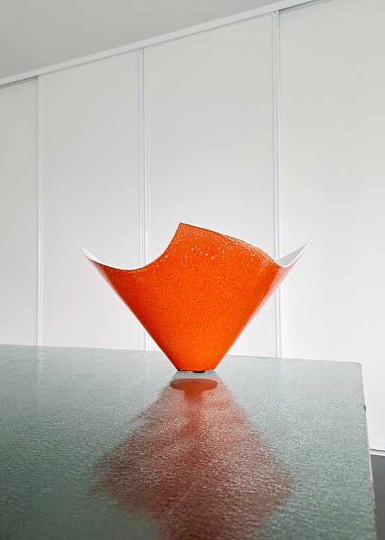 Image 1 of Vintage 'zakdoek' freeform keramiek vaas