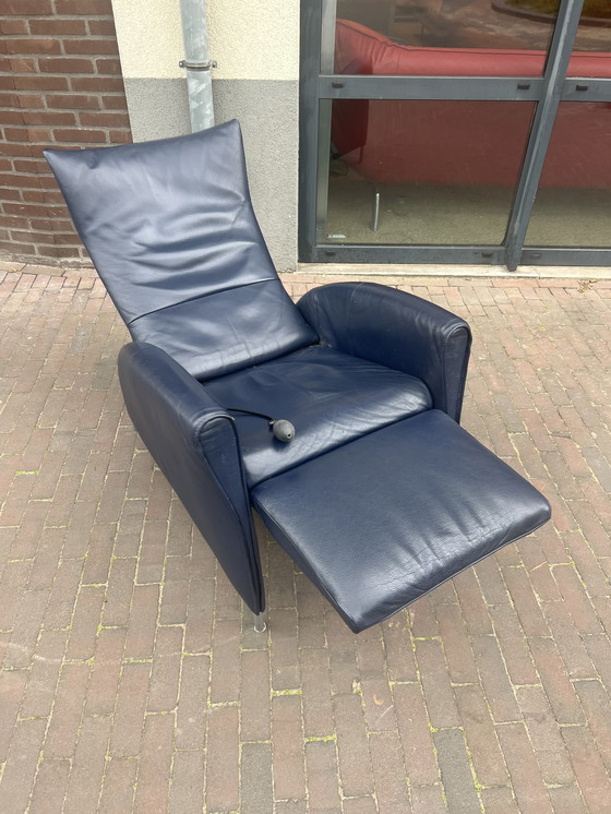 Image 1 of Jori Vinci Relax fauteuil Blauw leer 