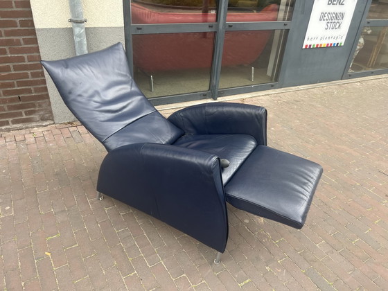 Image 1 of Jori Vinci Relax fauteuil Blauw leer 