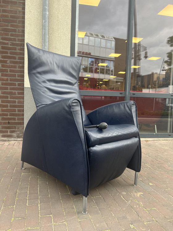 Image 1 of Jori Vinci Relax fauteuil Blauw leer 