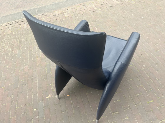 Image 1 of Jori Vinci Relax fauteuil Blauw leer 