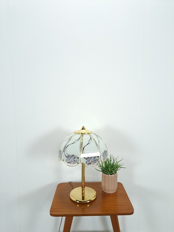 Image 1 of AF Cinquanta vintage tafellamp - glas goud