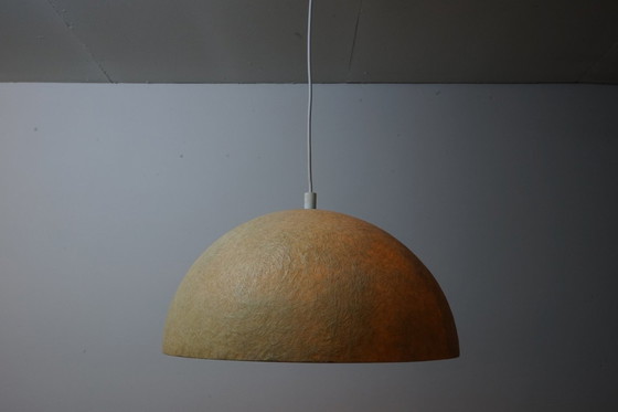 Image 1 of Mid-Century organische glasvezel maanlamp, jaren 70