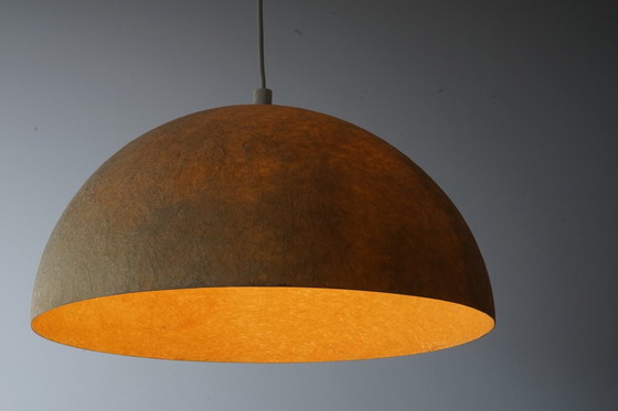 Image 1 of Mid-Century organische glasvezel maanlamp, jaren 70