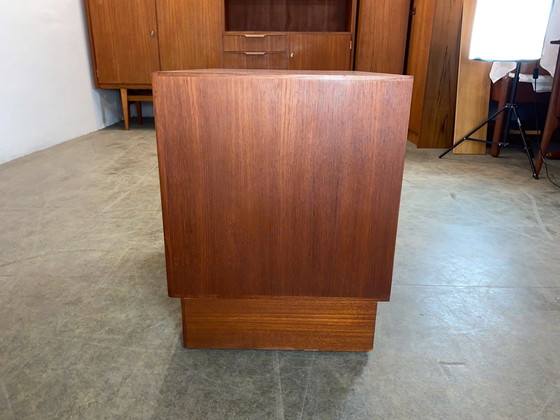 Image 1 of HW kleine ladekast, nachtkastje, bijzettafel Bramin teak midcentury