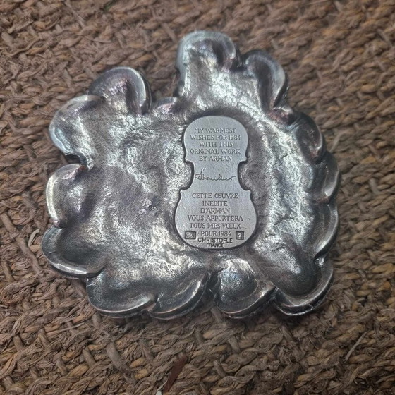 Image 1 of Vintage papierpers van beeldhouwer Arman voor Christofle, 1983