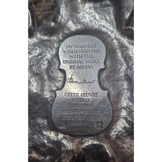 Image 1 of Vintage papierpers van beeldhouwer Arman voor Christofle, 1983