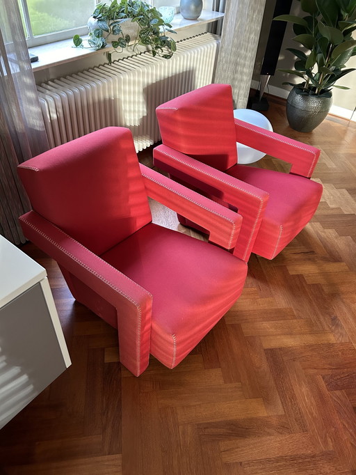 2x Cassina Rietveld Utrecht fauteuils