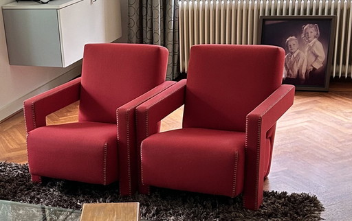 2x Cassina Rietveld Utrecht fauteuils