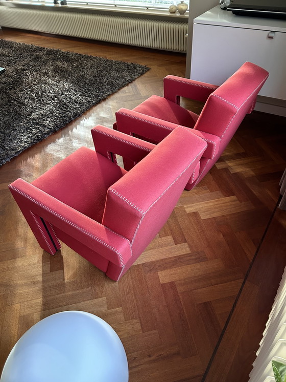 Image 1 of 2x Cassina Rietveld Utrecht fauteuils