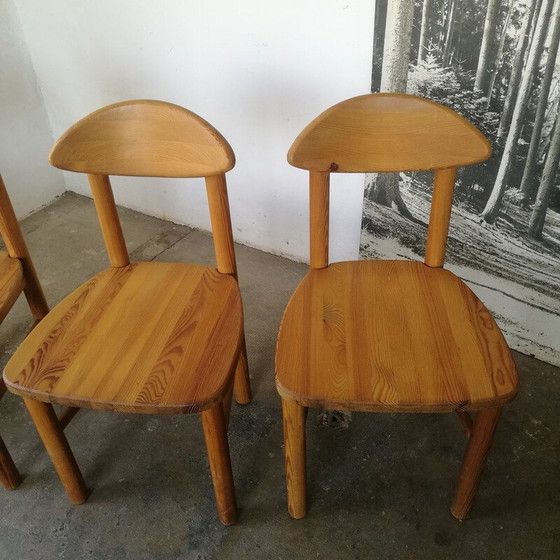 Image 1 of Set van 4 vintage grenen stoelen van Rainer Daumiller voor Hirtshals Savværk