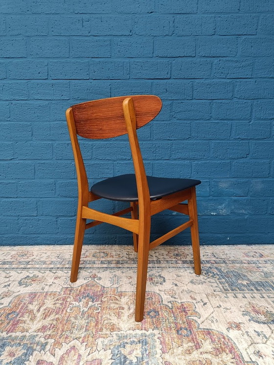 Image 1 of 4x Vintage Deense Stoelen