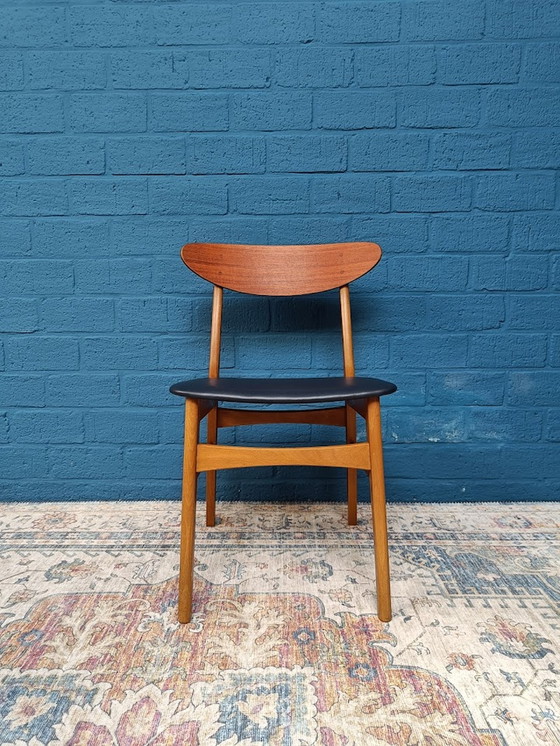 Image 1 of 4x Vintage Deense Stoelen