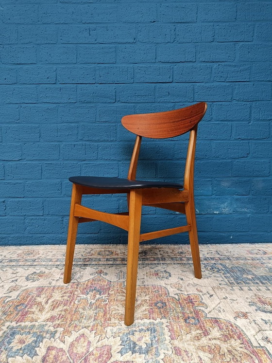 Image 1 of 4x Vintage Deense Stoelen