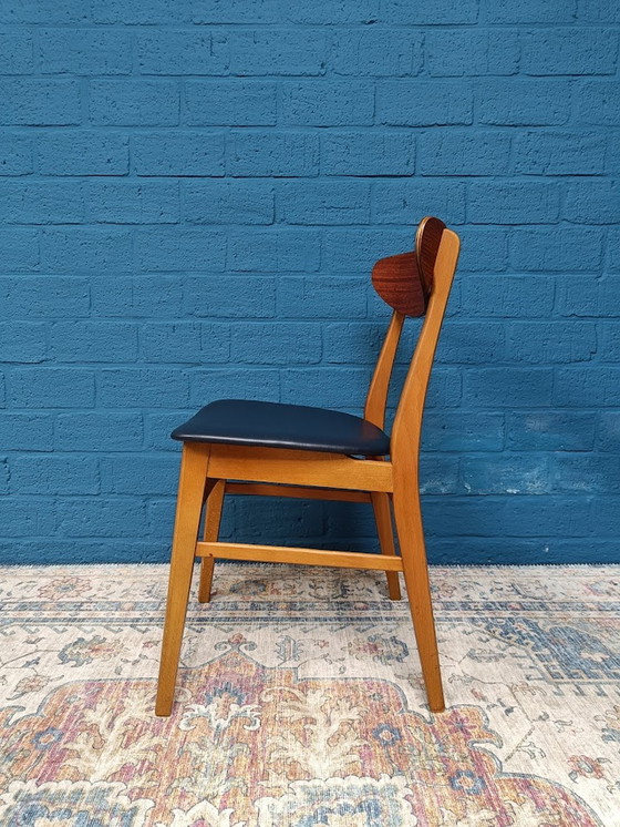 Image 1 of 4x Vintage Deense Stoelen